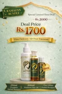Gul Flora Herbals DEAL ( Herbal Shampoo 250ml+Hair Growth Oil 200ml+FREE Herbal Shampoo 120ml)